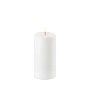 BLOKLYS Elektrisk - NORDIC WHITE - Ø7,8 x 15 CM