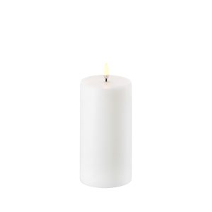 Bloklys LED Nordic White 7,8 x 15 cm - Uyuni