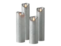Sompex Bloklys LED - 4 stk Sølv - H15-22,5 cm