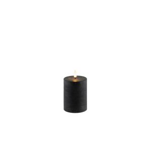 Rustikt LED Bloklys Sort