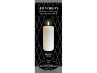 LED lys Asp-Holmblad Bloklys 6.8x15 cm Hvid,1 stk
