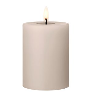 ester & erik LED bloklys - linen grey - 10 cm