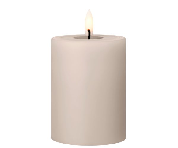 ester & erik LED bloklys - linen grey - 10 cm