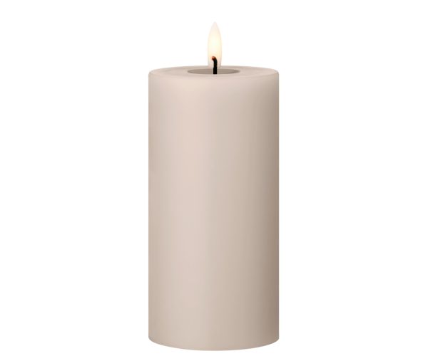 ester & erik LED bloklys - linen grey - 15 cm