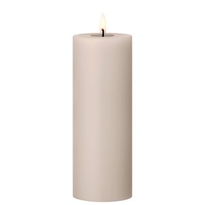 ester & erik LED bloklys - linen grey - 20 cm