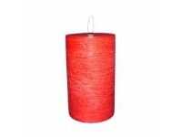 LED bloklys 7.5x12 cm med 3D flamme Rød,stk