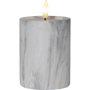 Star Trading Flamme Marble LED bloklys, batter