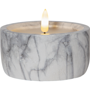 Star Trading Flamme Marble LED bloklys, batteri
