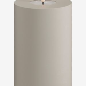 DeluxeHomeart - LED udend⌀rs bloklys 10x15 cm - Beige - Dekorationsbelysning - - Homeroom