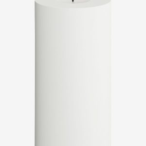 DeluxeHomeart - LED udend⌀rs bloklys 10x20 cm - Hvid - Dekorationsbelysning - - Homeroom