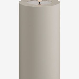 DeluxeHomeart - LED udend⌀rs bloklys 7,5x15 cm - Beige - Dekorationsbelysning - - Homeroom