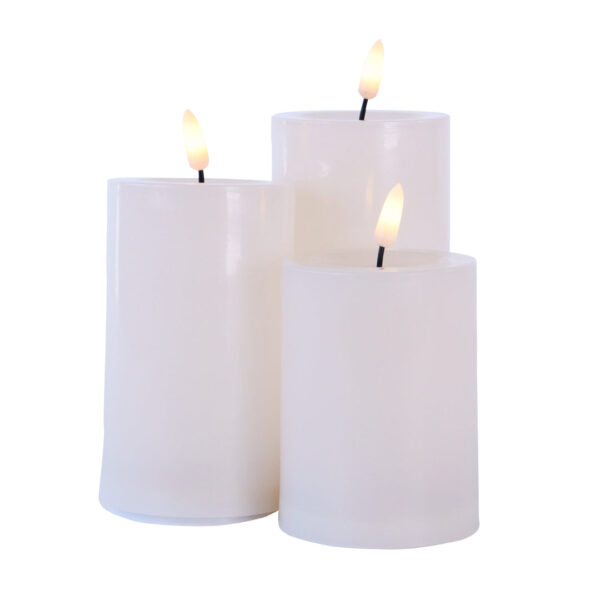 Bloklys LED sæt med 3 stk.