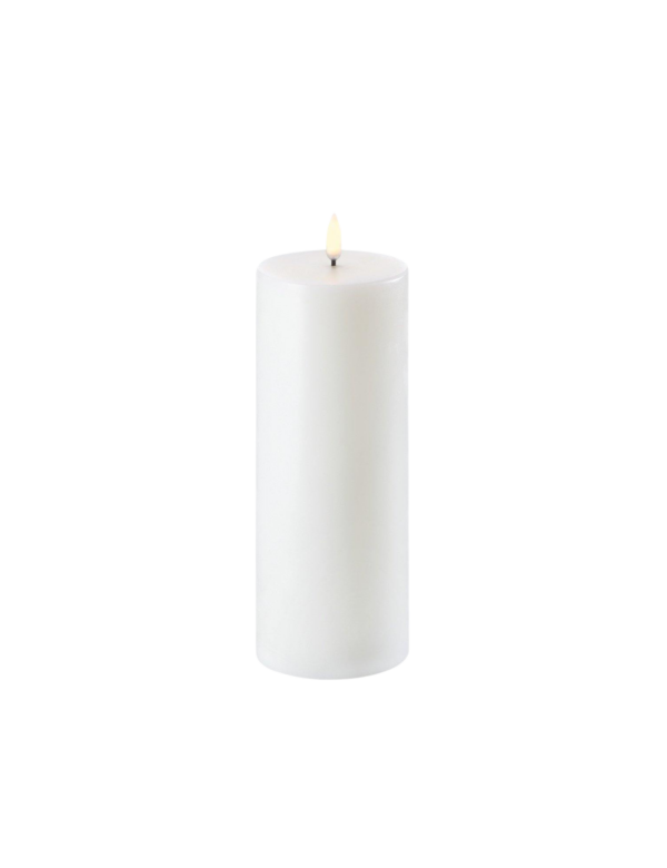 LED Pillar bloklys - H:20,3 x Ø:7,8 cm.