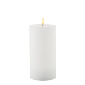 Sille genopladelig LED bloklys, hvid - H20cm.