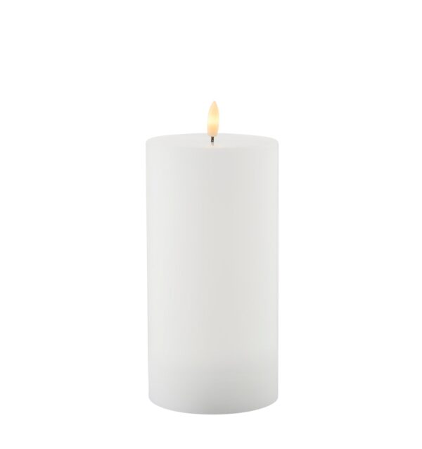 Sille genopladelig LED bloklys, hvid - H20cm.