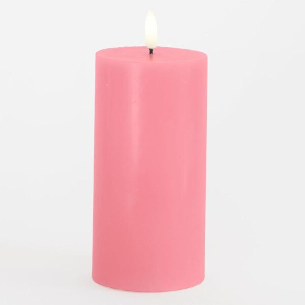 Sirius - Sille Bloklys Old Rose, Ø7,5xH15cm