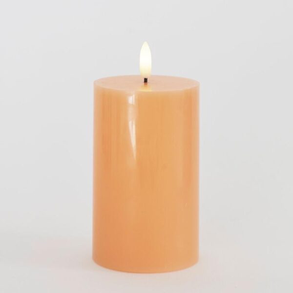 Sirius - Sille Bloklys Peach, Ø7,5xH12,5cm