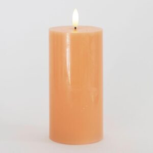 Sirius - Sille Bloklys Peach, Ø7,5xH15cm