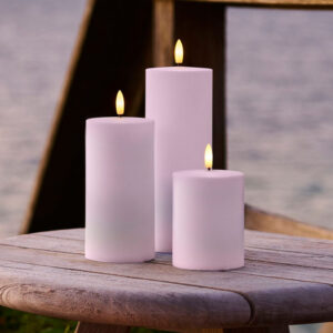 Sirius - Sille Outdoor 3 stk Ø 7,5x10/15/20 cm, hvid