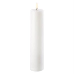 Uyuni Lighting LED Pillar bloklys - Ø4,8 x H22 cm - Nordic White