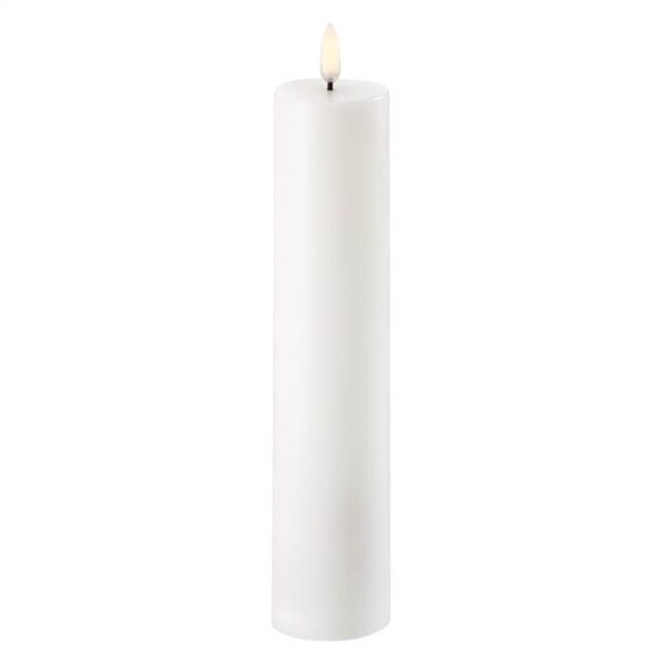 Uyuni Lighting LED Pillar bloklys - Ø5,8 x H22 cm - Nordic White