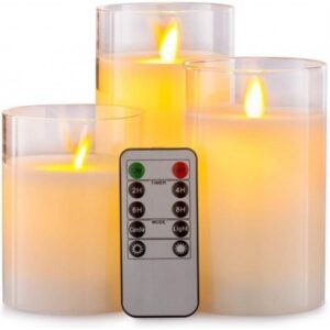 Pro 3 stk. LED Bloklys - Transparent