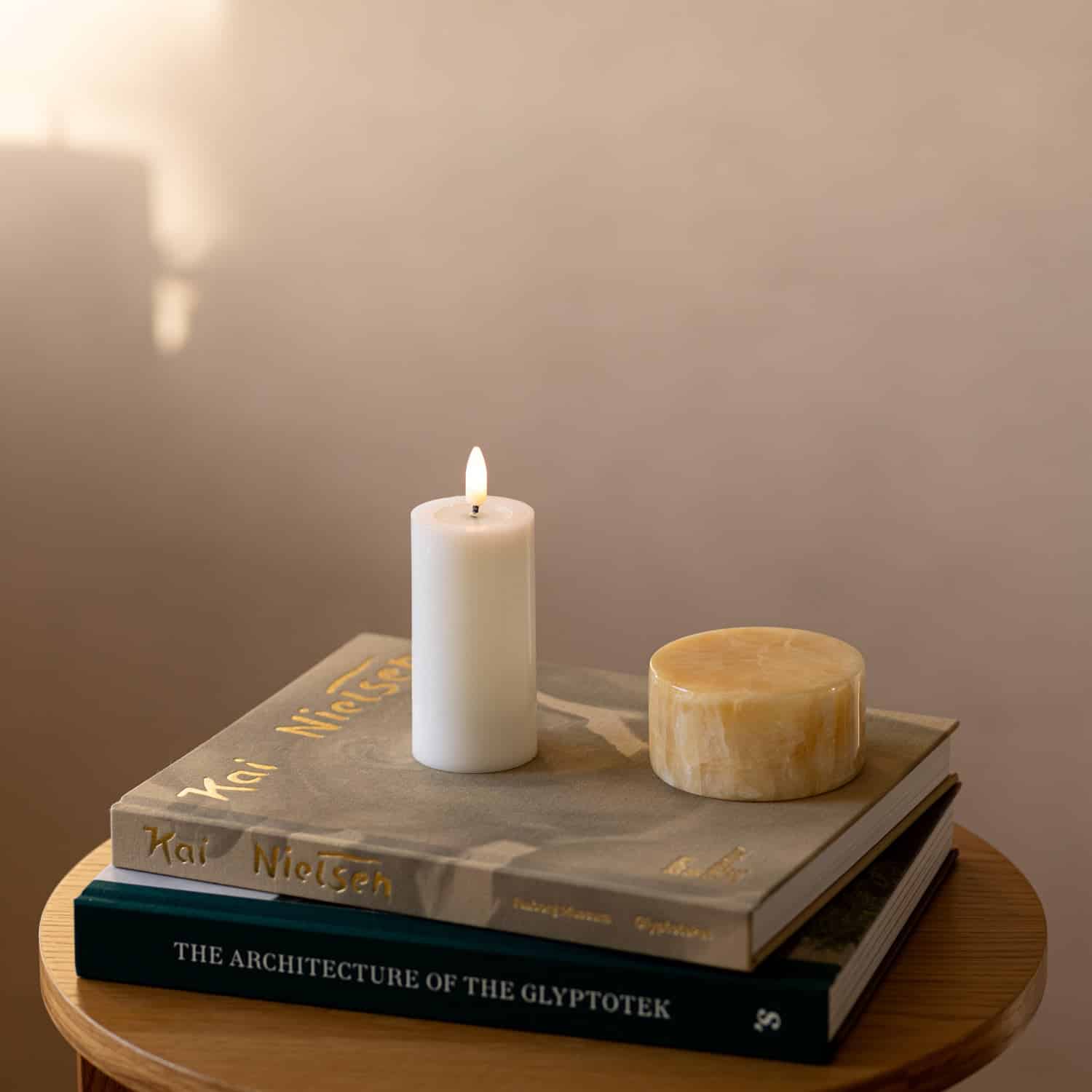 Luca LED bloklys ø 5 x 10 cm (sendes medio november)