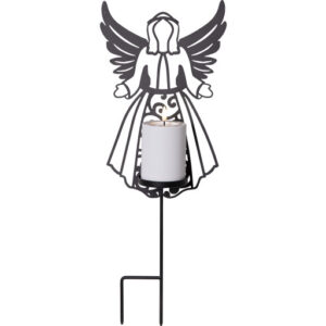 Star Trading engel med bloklys, 48 cm