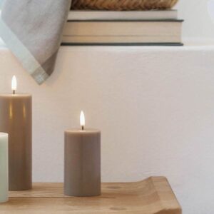 Uyuni Lighting LED Pillar bloklys - Ø5,8 x H10 cm - Sandstone