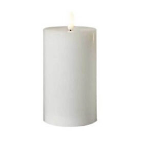 Conzept Electric LED bloklys 3D flamme H12,5 cm hvid