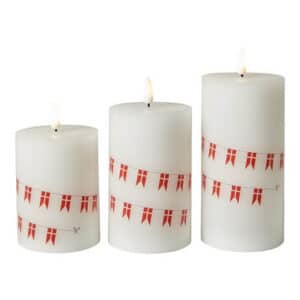 Da'core LED bloklys med flag 3-pak