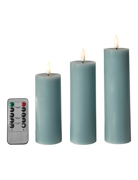 Da'core Led Bloklys flad top 3-pak Sea