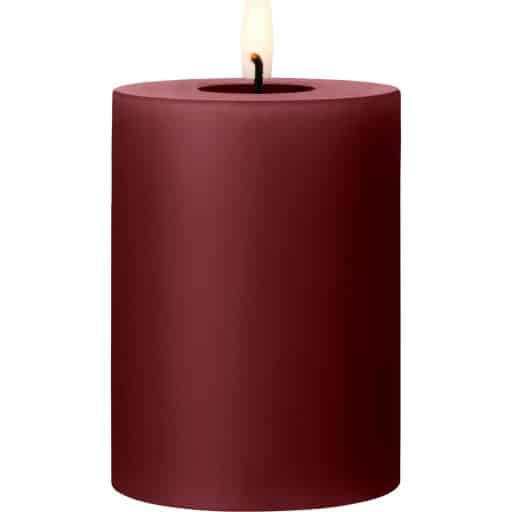 Ester & Erik LED bloklys, 10 cm, bordeaux