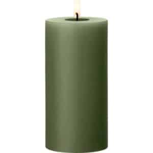 Ester & Erik LED bloklys, 15 cm, mørkegrøn