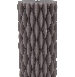 La Vida Bloklys Pattern H15/Ø7 cm Grå