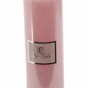 La Vida Led Bloklys Modern Rosa H15/D5 cm