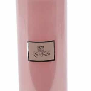 La Vida Led Bloklys Modern Rosa H15/D7,4 cm