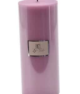 La Vida Modern LED bloklys H18/Ø7,4 cm Lyselilla