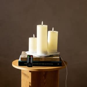 Sia startsæt bloklys Ø 7.5 cm 5 dele Creme