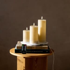 Sia startsæt bloklys Ø 7.5 cm 5 dele Sand