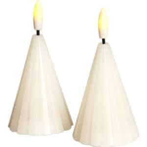 Sirius Laura LED bloklys, batteri, hvid, H8 cm, 2-pak