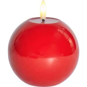 Sirius Sille rundt LED bloklys, batteri, rød