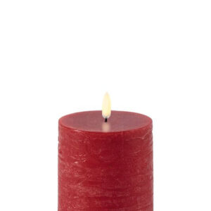 Uyuni Bloklys rustic rød H10 cm