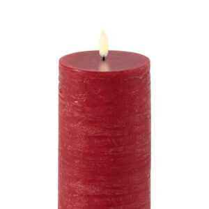 Uyuni Bloklys rustic rød H15 cm