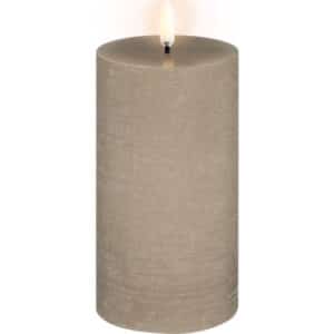 Uyuni LED bloklys, batteri, beige