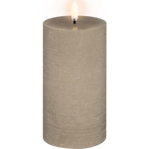 Uyuni LED bloklys, batteri, beige