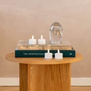 Luca LED fyrfadslys ny stearin overflade 4stk