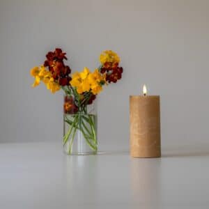 Luna LED bloklys ø 7.5 x 15 cm