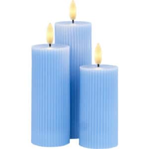 Sirius Smilla LED bloklys, genopladelig, blå