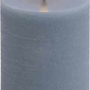 LED Pillar Candle, Hazy Blue, Rustic, 7,8 x 10,1 cm 4/24